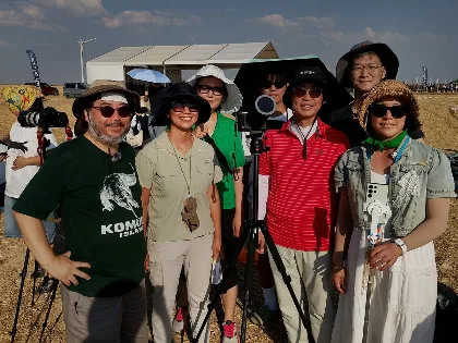 48 horas en Burgos con astrofotógrafos durante un eclipse solar