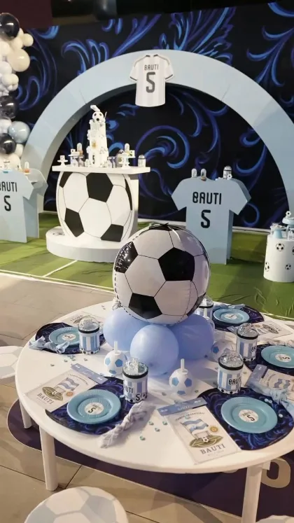 Cami Homs celebró el cumpleaños de su hijo con temática de la selección argentina