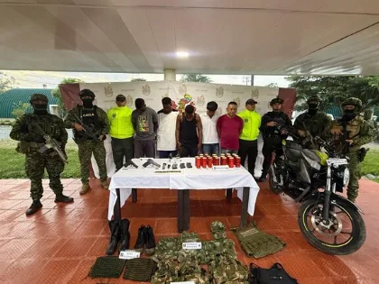 Capturan a cinco presuntos integrantes del Frente Oliver Sinisterra en Nariño