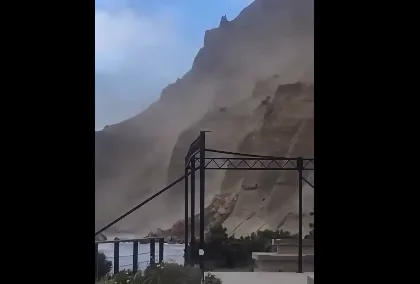 Desprendimiento en la Punta Sur de Rada Tilly