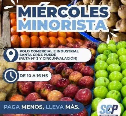 El Mercado Concentrador Patagónico lanza su miércoles minorista