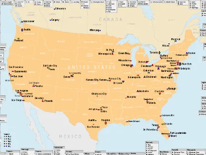 En 1902 un geógrafo explicó el origen de los nombres de las ciudades de EEUU