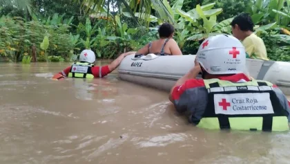 Fuertes lluvias en Costa Rica causan evacuaciones y anegamientos en varias comunidades