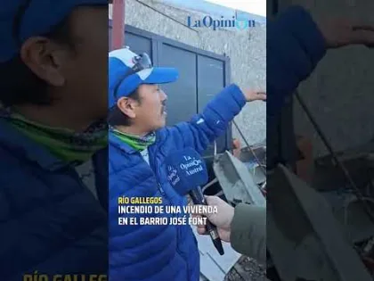 Incendio destruye vivienda en Río Gallegos y familia solicita ayuda