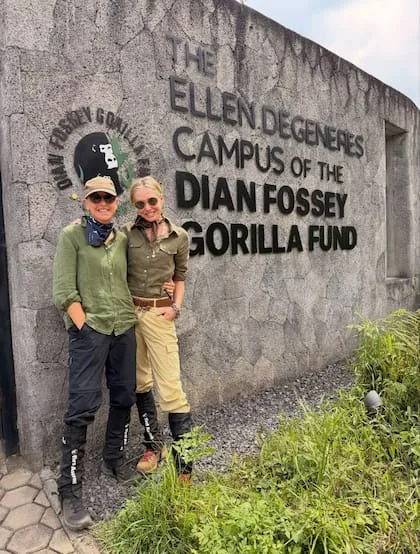 Portia de Rossi dejó la actuación y se dedica a la conservación de gorilas junto a Ellen DeGeneres