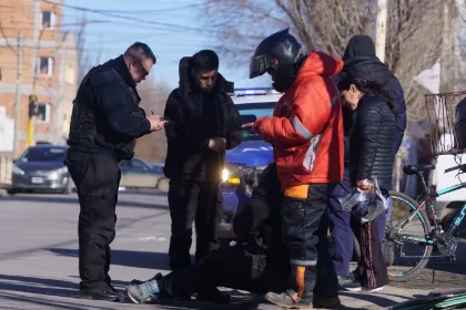 Repartidor de Pedidos Ya persiguió a ladrón que le robó una bicicleta y terminó lesionado