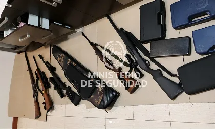 Secuestraron 23 armas en un allanamiento en Río Turbio