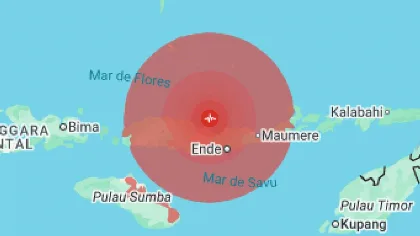 Terremoto de magnitud 7,7 sacudió la isla de Flores en Indonesia y activó alerta de tsunami