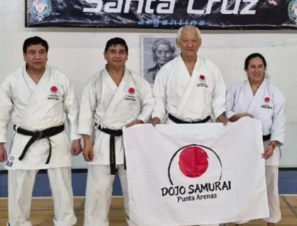 Tres magallánicos se capacitaron con referente del karate-do shotokan en Río Gallegos