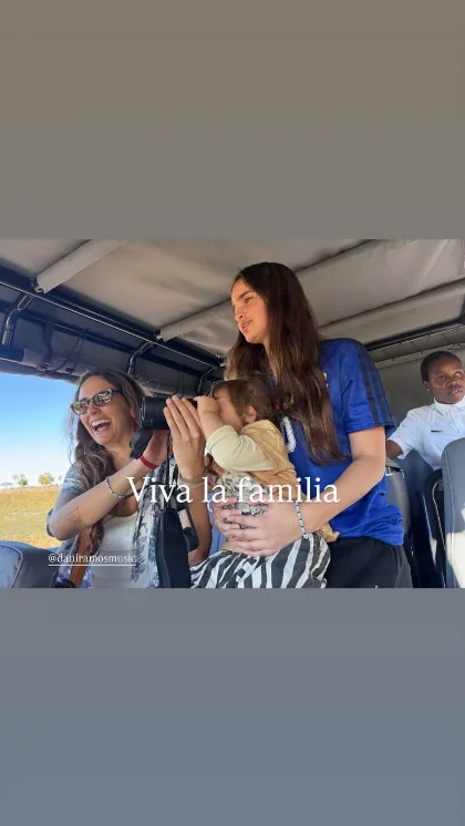 Calu Rivero llevó a sus hijos a un safari en Botswana para vivir la naturaleza en estado puro