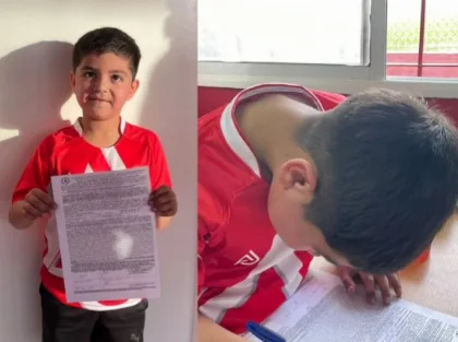 Camilo Luna, el niño de Puerto Deseado que fichó en Argentinos Juniors