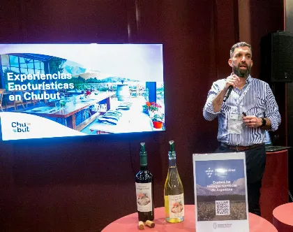 Chubut presenta su enoturismo en Hotelga 2026