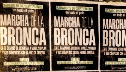 Protesta en Santa Cruz contra las políticas de Milei