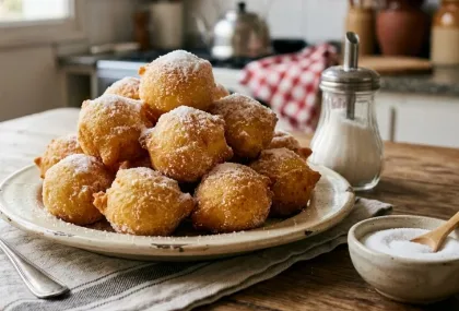 Receta de buñuelos dulces para la merienda
