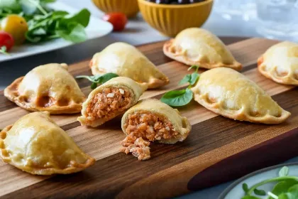 Receta fácil de empanadas de atún al horno