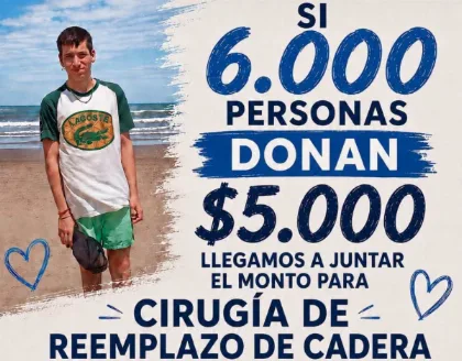 Solidaridad en Puerto Deseado por joven que necesita cirugía de cadera