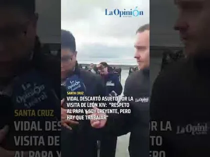 Vidal confirmó que no habrá asueto por la visita del Papa