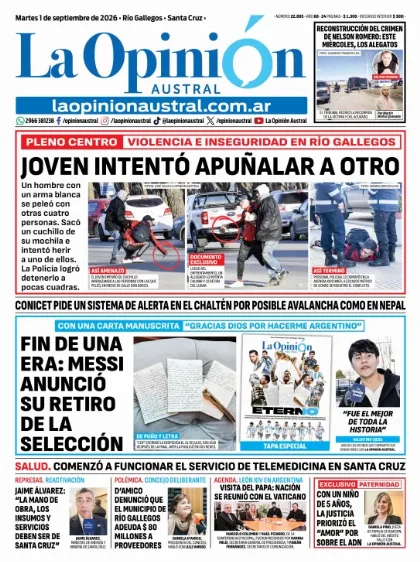 Violencia en Río Gallegos: joven intentó apuñalar a otro