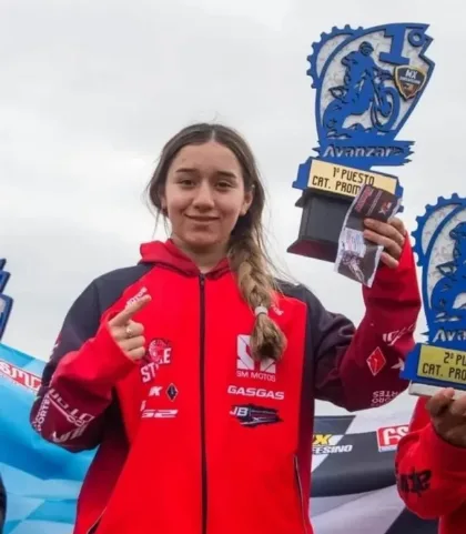 Yocelin Altamirano, la reina del motocross, se recupera tras grave accidente en Brasil