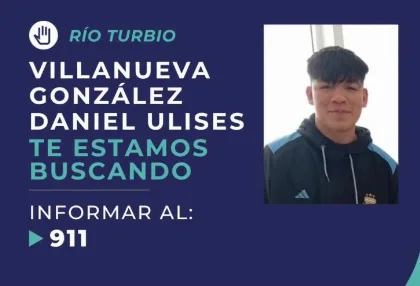 Buscan a adolescente desaparecido en Río Turbio