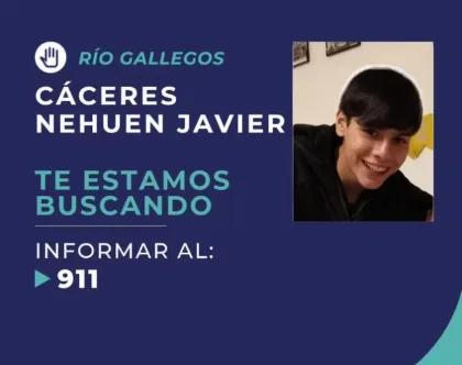 Buscan a un adolescente desaparecido en Río Gallegos
