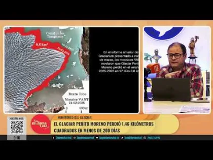 El Glaciar Perito Moreno sufre un alarmante retroceso