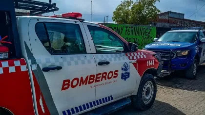 Incendio por quema de cables cerca de escuela en Las Heras