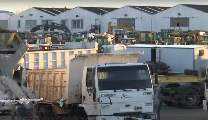 Subasta de vehículos y obradores de Austral Construcciones